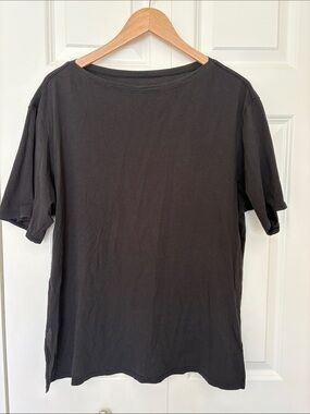 lululemon athletica boat neck Black Short Sleeve Tee 🍀